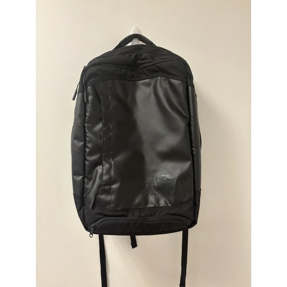 The North Face Refractor Black Heavy Duty Travel Carry On Duffel Backpack Bag